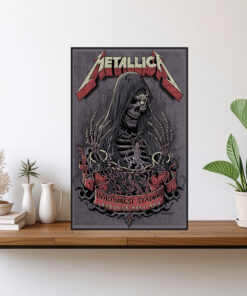 metallica 2025 tour poster landover maryland m72 stadium show grim skeleton canvas 1