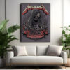 metallica 2025 tour poster landover maryland m72 stadium show grim skeleton canvas