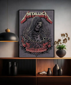 metallica 2025 tour poster landover maryland m72 stadium show grim skeleton canvas 2