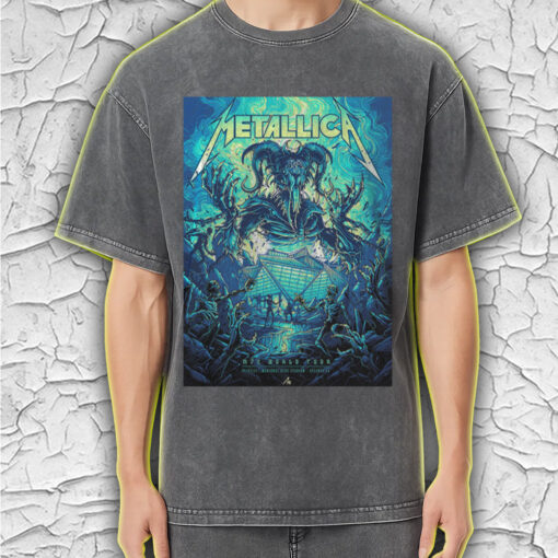 metallica acid wash tee atlanta ga june 3 2025 m72 tour apocalypse demon design stadium edition 2