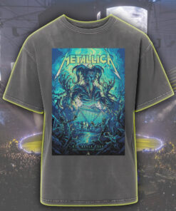 metallica acid wash tee atlanta ga june 3 2025 m72 tour apocalypse demon design stadium edition