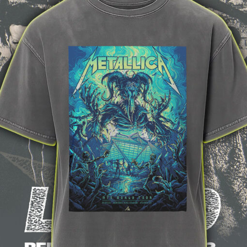 metallica acid wash tee atlanta ga june 3 2025 m72 tour apocalypse demon design stadium edition 3