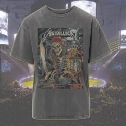 metallica acid wash tee m72 pirate skeleton tampa fl june 8 2025 retro tour graphic shirt