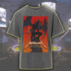 metallica acid wash tee m72 tour 2025 north america demon on fire design vintage style rock shirt
