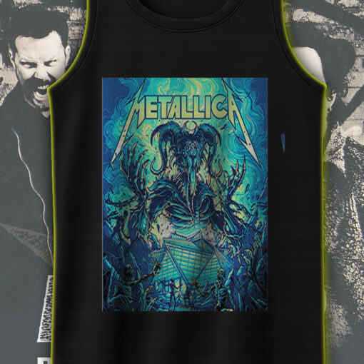 metallica atlanta tank top m72 tour june 3 2025 mercedes benz stadium horned demon skeleton design 1