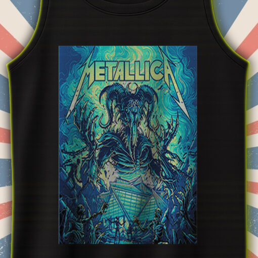 metallica atlanta tank top m72 tour june 3 2025 mercedes benz stadium horned demon skeleton design 2