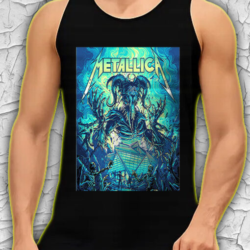 metallica atlanta tank top m72 tour june 3 2025 mercedes benz stadium horned demon skeleton design 4