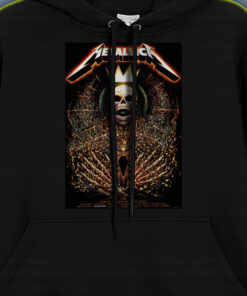 metallica crowned skeleton hoodie m72 tour north america 2025 death king design multi city concert drop 2