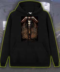 metallica crowned skeleton hoodie m72 tour north america 2025 death king design multi city concert drop