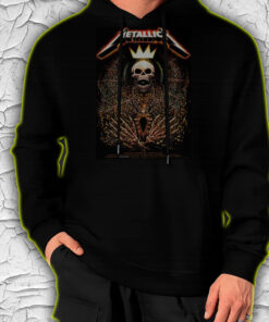 metallica crowned skeleton hoodie m72 tour north america 2025 death king design multi city concert drop 4