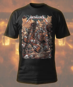 metallica denver 2025 art tee skull warriors warbears m72 tour shirt 1