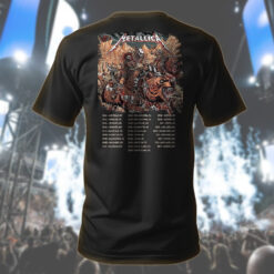 metallica denver 2025 art tee skull warriors warbears m72 tour shirt 2