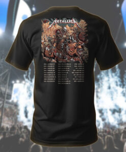 metallica denver 2025 art tee skull warriors warbears m72 tour shirt 2