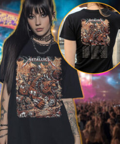 metallica denver 2025 art tee skull warriors warbears m72 tour shirt 3