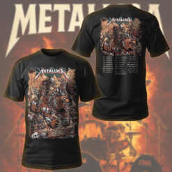 metallica denver 2025 art tee skull warriors warbears m72 tour shirt