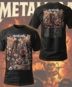 metallica denver 2025 art tee skull warriors warbears m72 tour shirt