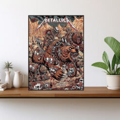 metallica denver 2025 warbeast poster m72 tour canvas print at empower field 1