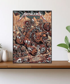metallica denver 2025 warbeast poster m72 tour canvas print at empower field 1
