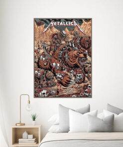 metallica denver 2025 warbeast poster m72 tour canvas print at empower field 3