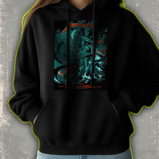 metallica hoodie cthulhu monster art north american tour 2025 m72 world tour exclusive 3