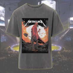 metallica houston acid wash tee june 14 2025 m72 world tour vintage reaper design