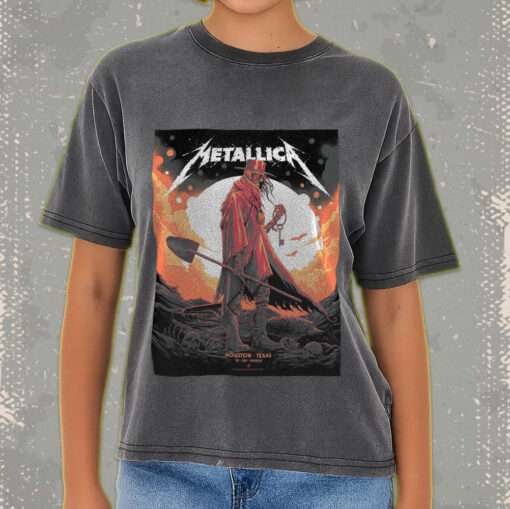 metallica houston acid wash tee june 14 2025 m72 world tour vintage reaper design 3