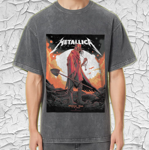 metallica houston acid wash tee june 14 2025 m72 world tour vintage reaper design 4