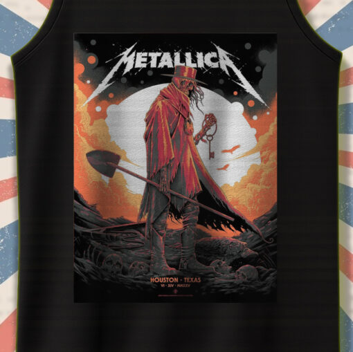 metallica houston concert tank top june 14 2025 m72 tour at nrg stadium limited key art 4