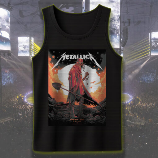 metallica houston concert tank top june 14 2025 m72 tour at nrg stadium limited key art
