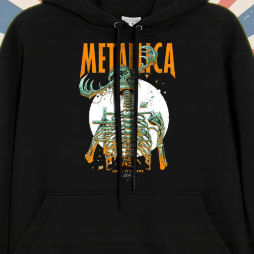 metallica load album hoodie until it sleeps skeleton art limited reaper graphic tour 2025 edition 1