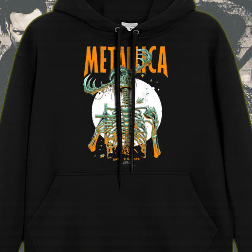 metallica load album hoodie until it sleeps skeleton art limited reaper graphic tour 2025 edition 4