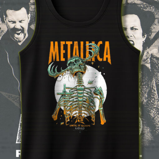 metallica load tour tank top until it sleeps art print 2025 skeleton reaper graphic official band merch 1