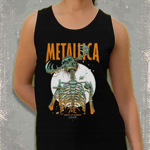 metallica load tour tank top until it sleeps art print 2025 skeleton reaper graphic official band merch 3