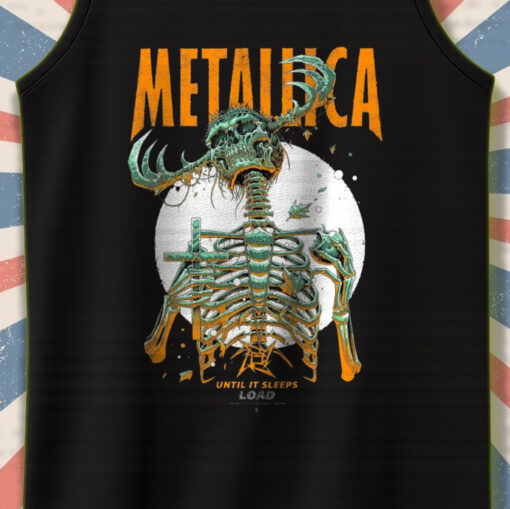 metallica load tour tank top until it sleeps art print 2025 skeleton reaper graphic official band merch 4