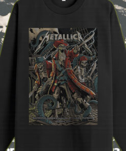metallica long sleeve pirate skeleton live in tampa june 6 2025 m72 tour official stadium merch 1