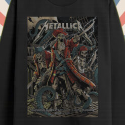 metallica long sleeve pirate skeleton live in tampa june 6 2025 m72 tour official stadium merch 2