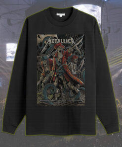metallica long sleeve pirate skeleton live in tampa june 6 2025 m72 tour official stadium merch
