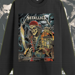metallica long sleeve pirate skeleton live in tampa june 8 2025 m72 tour official stadium merch 1
