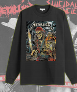 metallica long sleeve pirate skeleton live in tampa june 8 2025 m72 tour official stadium merch