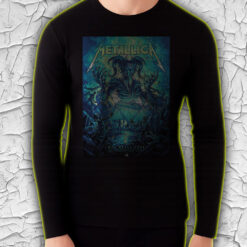 metallica long sleeve shirt june 3 2025 m72 world tour atlanta stadium skeleton demon poster print 4