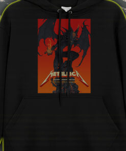 metallica m72 2025 tour hoodie demon with flames artwork live tour dates print landover charlotte tampa edition 1