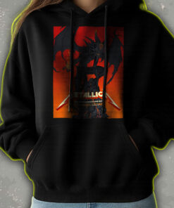 metallica m72 2025 tour hoodie demon with flames artwork live tour dates print landover charlotte tampa edition 3