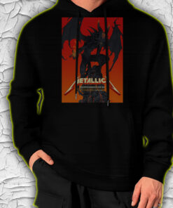 metallica m72 2025 tour hoodie demon with flames artwork live tour dates print landover charlotte tampa edition 4