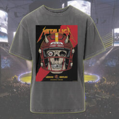metallica m72 acid wash t shirt may 28 2025 landover maryland skull football helmet design retro stadium tour shirt