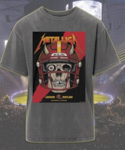 metallica m72 acid wash t shirt may 28 2025 landover maryland skull football helmet design retro stadium tour shirt