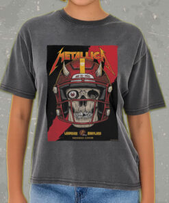 metallica m72 acid wash t shirt may 28 2025 landover maryland skull football helmet design retro stadium tour shirt 3