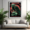 metallica m72 canvas 2025 liberty bell skull design official tour poster art