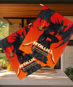 metallica m72 tour 2025 flag demon king graphic north american cities collectors banner