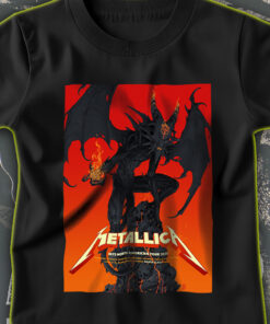 metallica m72 tour 2025 t shirt demon poster art north american concert cities edition santa clara denver toronto 1
