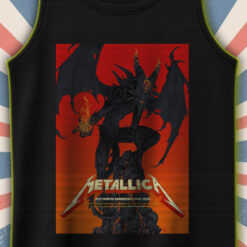 metallica m72 tour 2025 tank top hellfire demon graphic live in atlanta philadelphia houston official band merch 2
